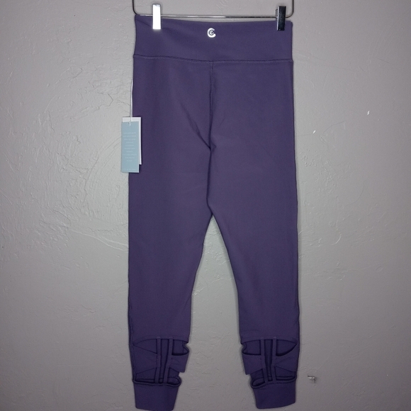 Johnny Was Calme Purple Cutout Leggings - Picture 2 of 7